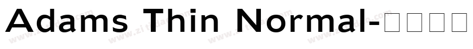 Adams Thin Normal字体转换